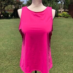 Lands' End Swim Tankini Bright Pink